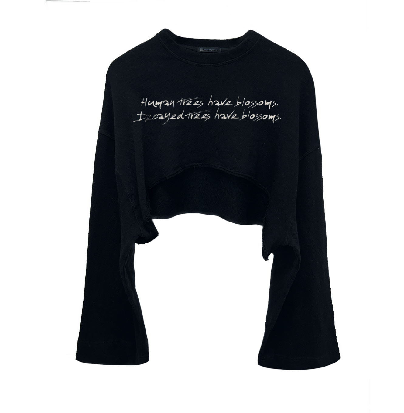 Plum Blossom Cropped Sweatshirt