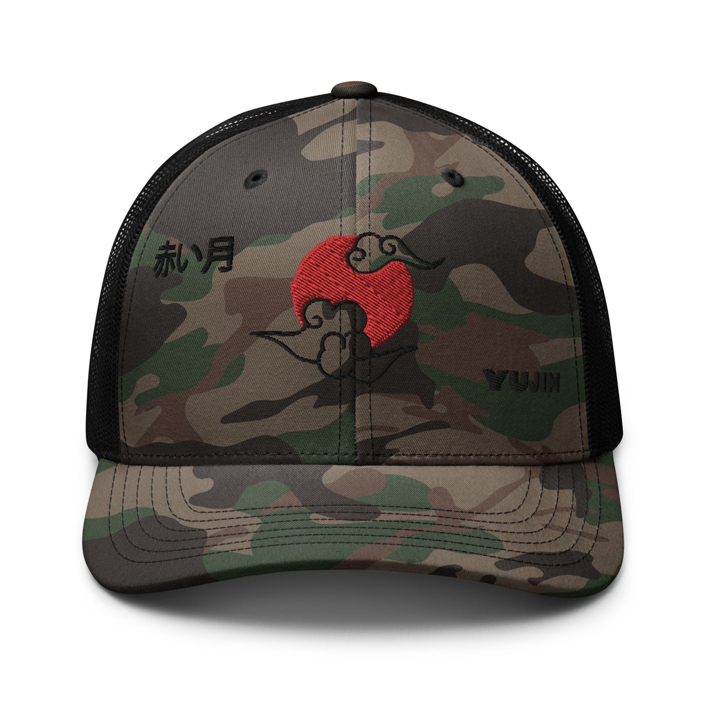Gorra de camionero con camuflaje de luna roja