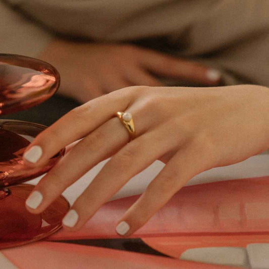 CORINE 18K GOLD PLATED RING