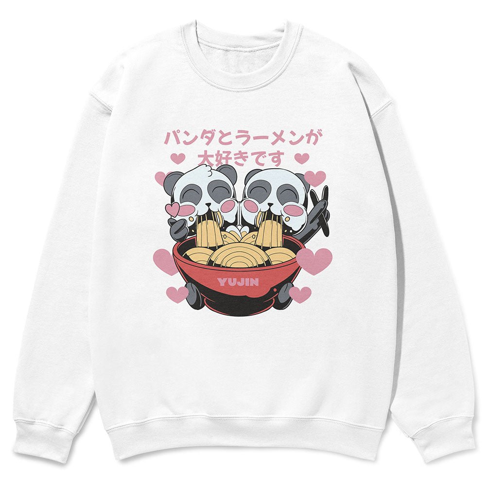 Cute Ramen Pandas Sweatshirt - Lolomo!