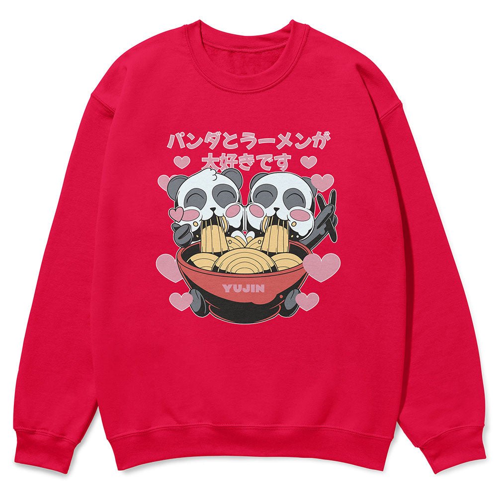 Cute Ramen Pandas Sweatshirt - Lolomo!