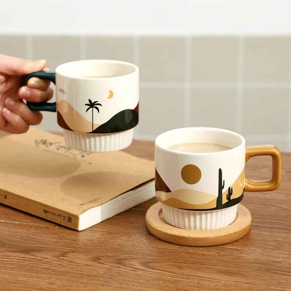 Desert Vibe Artisanal Mug | Handcrafted Ceramic