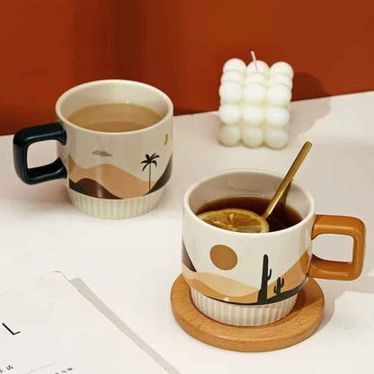 Desert Vibe Artisanal Mug | Handcrafted Ceramic