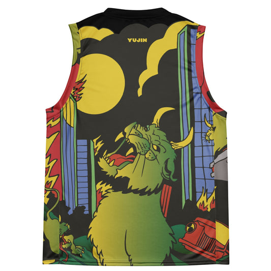 Devil Cat Recycled Basketball Jersey - Lolomo!