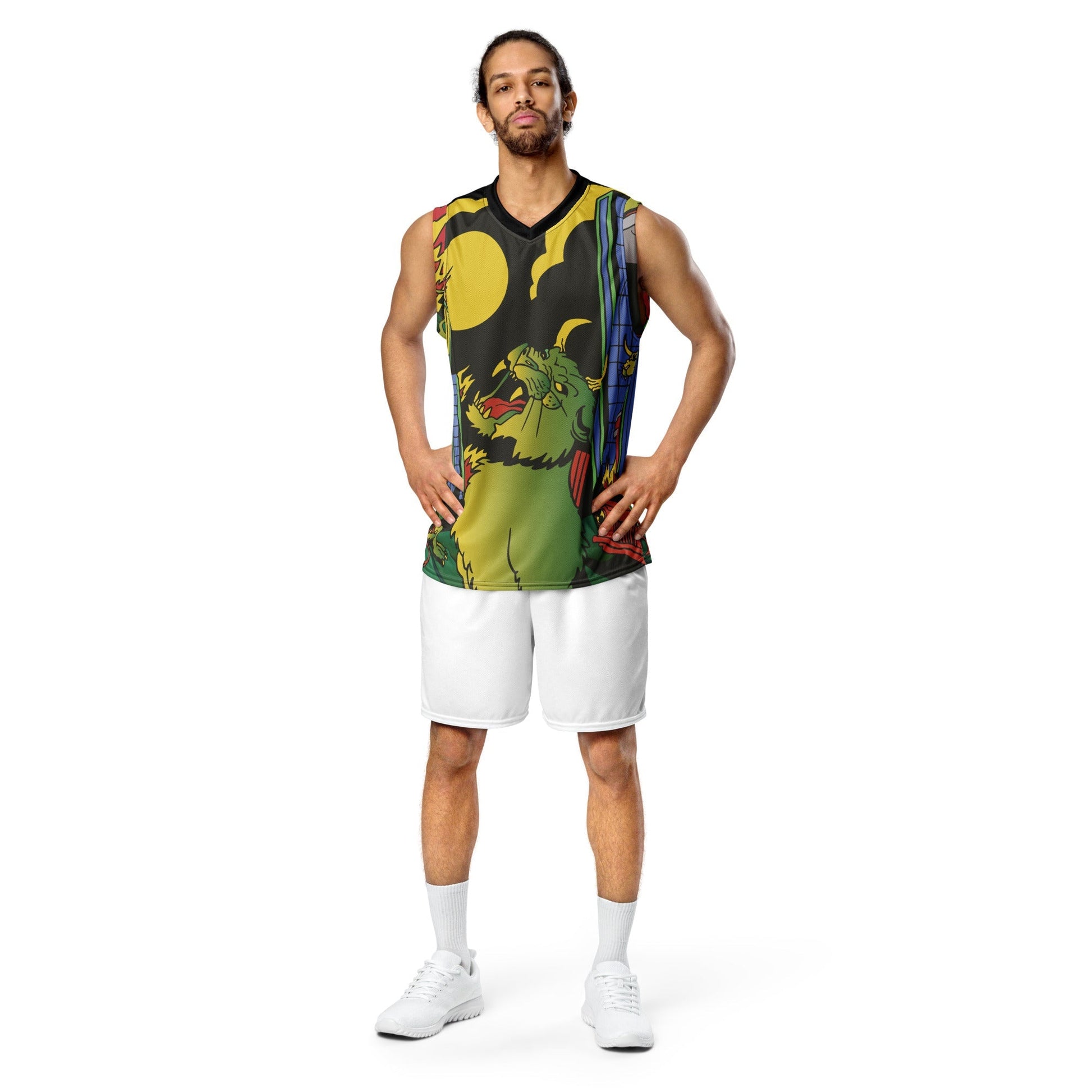 Devil Cat Recycled Basketball Jersey - Lolomo!