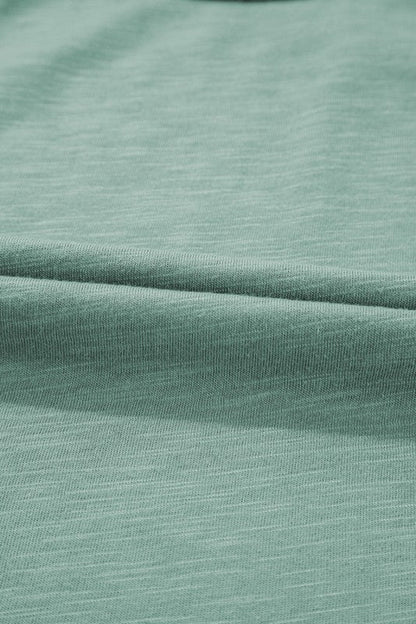 Metallic Contrast Trim Scoop Neck Tank Top