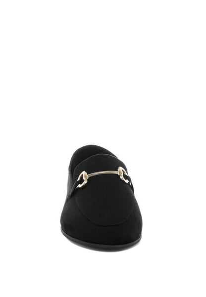 Noltas Horsebit Embellished Flat Loafers