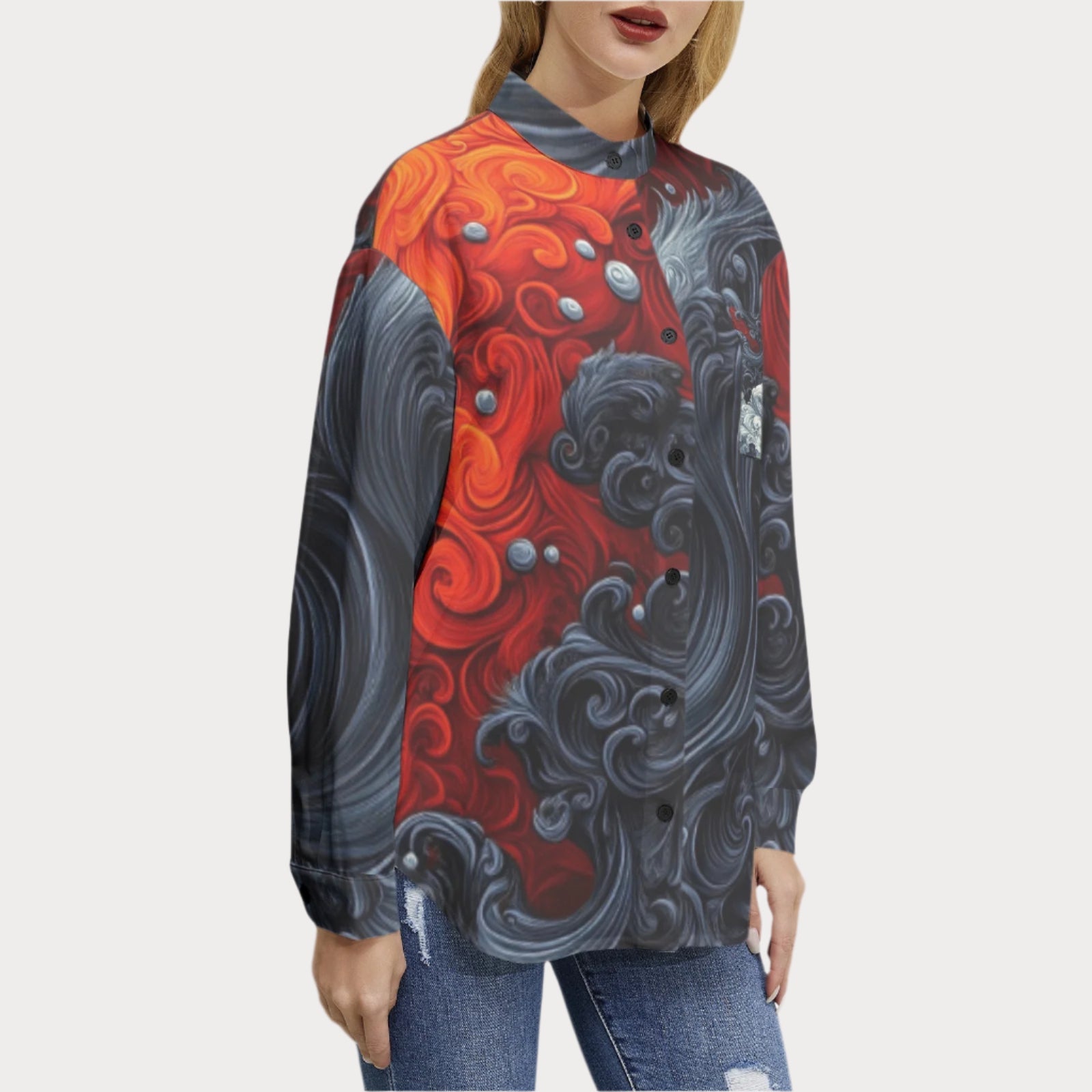 Brooklyn Republic™ Fire and Ice Long Sleeve Button Up