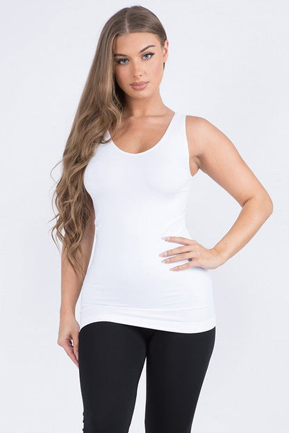 Yelete Reversible V or U Neckline Seamless Tank