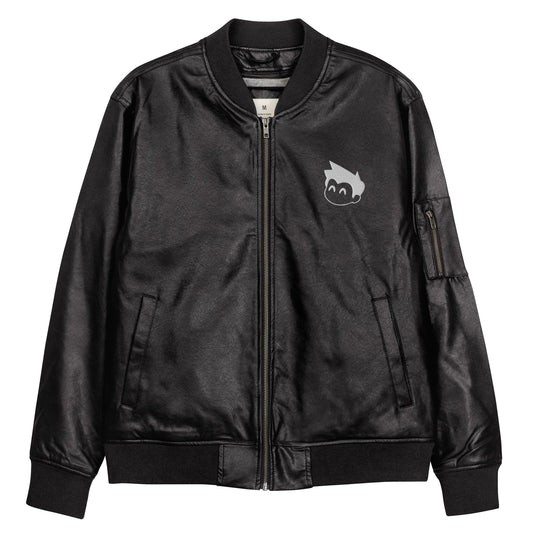 Gimbo Leather Bomber Jacket
