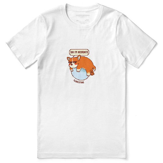 Camiseta de perro Corgi de incógnito