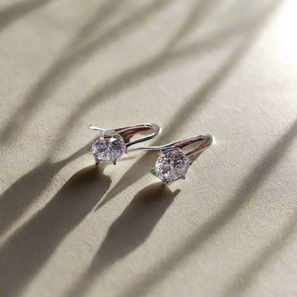 Eternal Radiance Silver Dipped Earrings