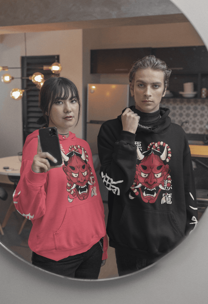 Hannya Demon Mask Hoodie - Lolomo!