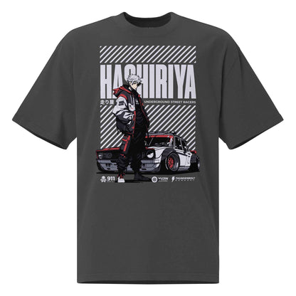 Hashiriya Oversized Faded Car T-Shirt