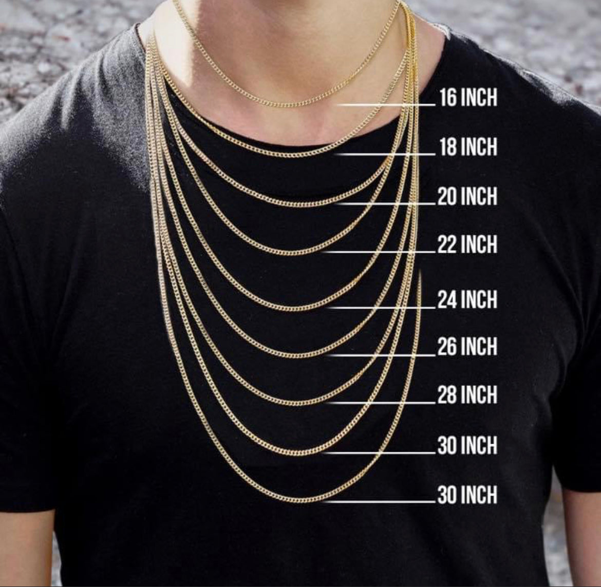 10K Gold- Moon Cut Chain
