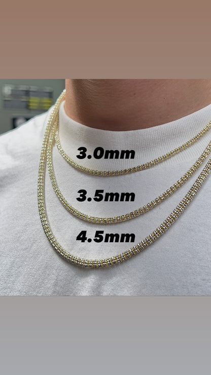 10K Gold- Ice Chain (Yellow Gold)