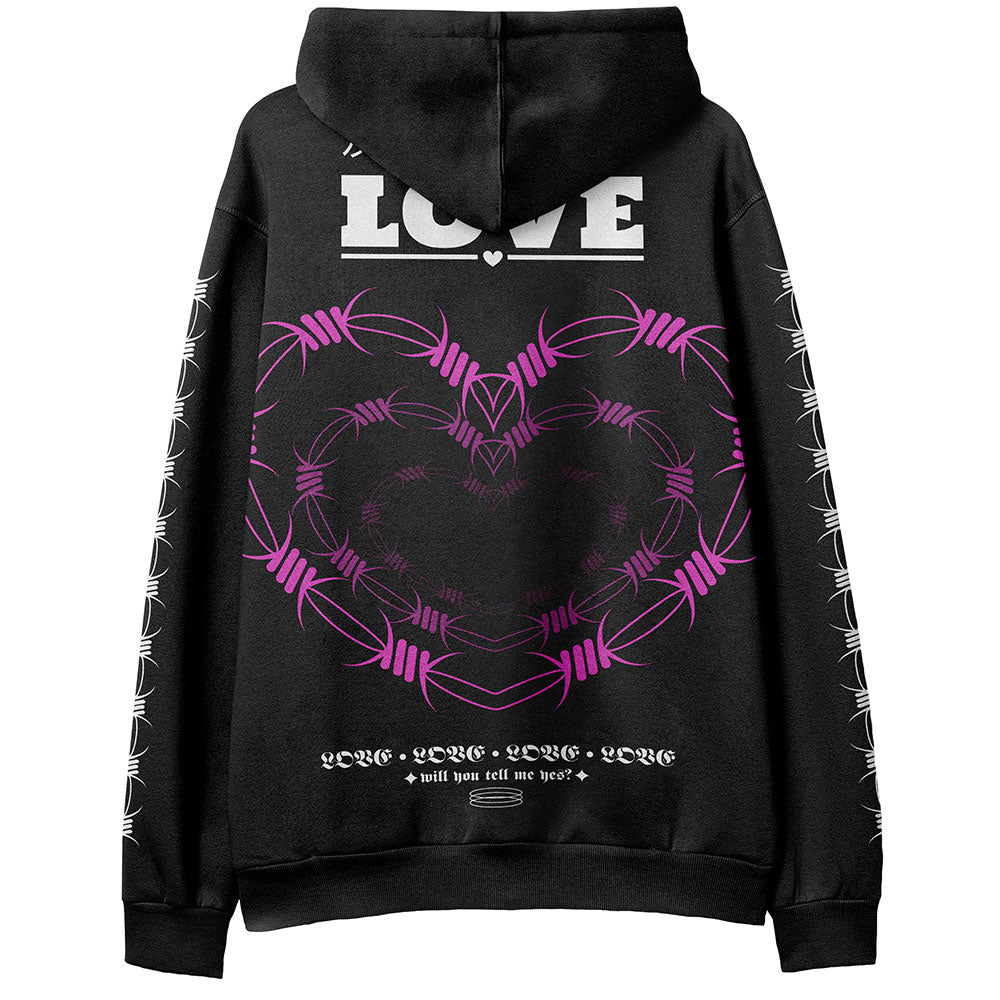 Sudadera con capucha Love