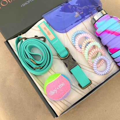 Malibu Sunset Sustainable Hemp Cotton Adjustable Dog Collar– Durable & Soft