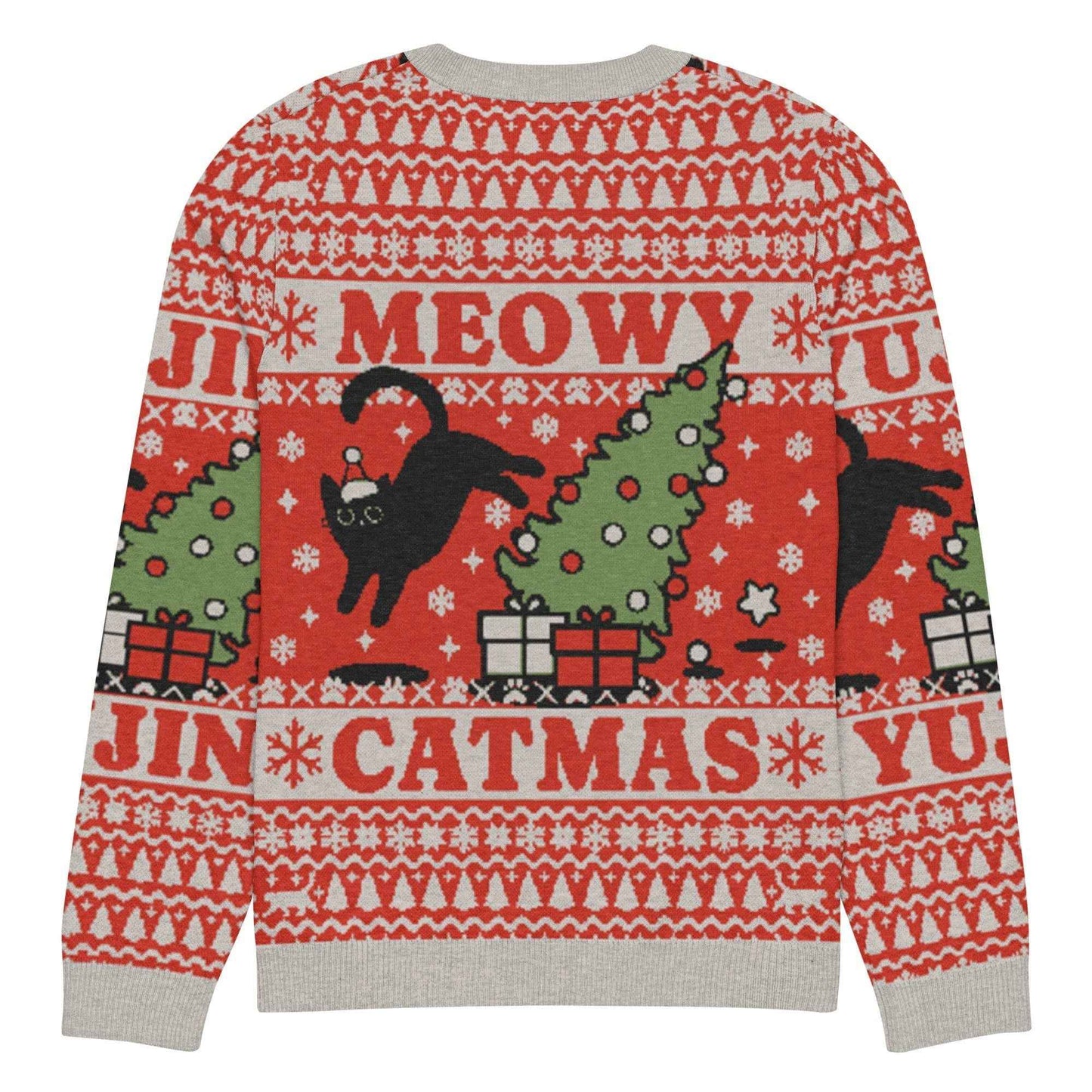 Meowy Catmas Cat Christmas Ugly Sweatshirt