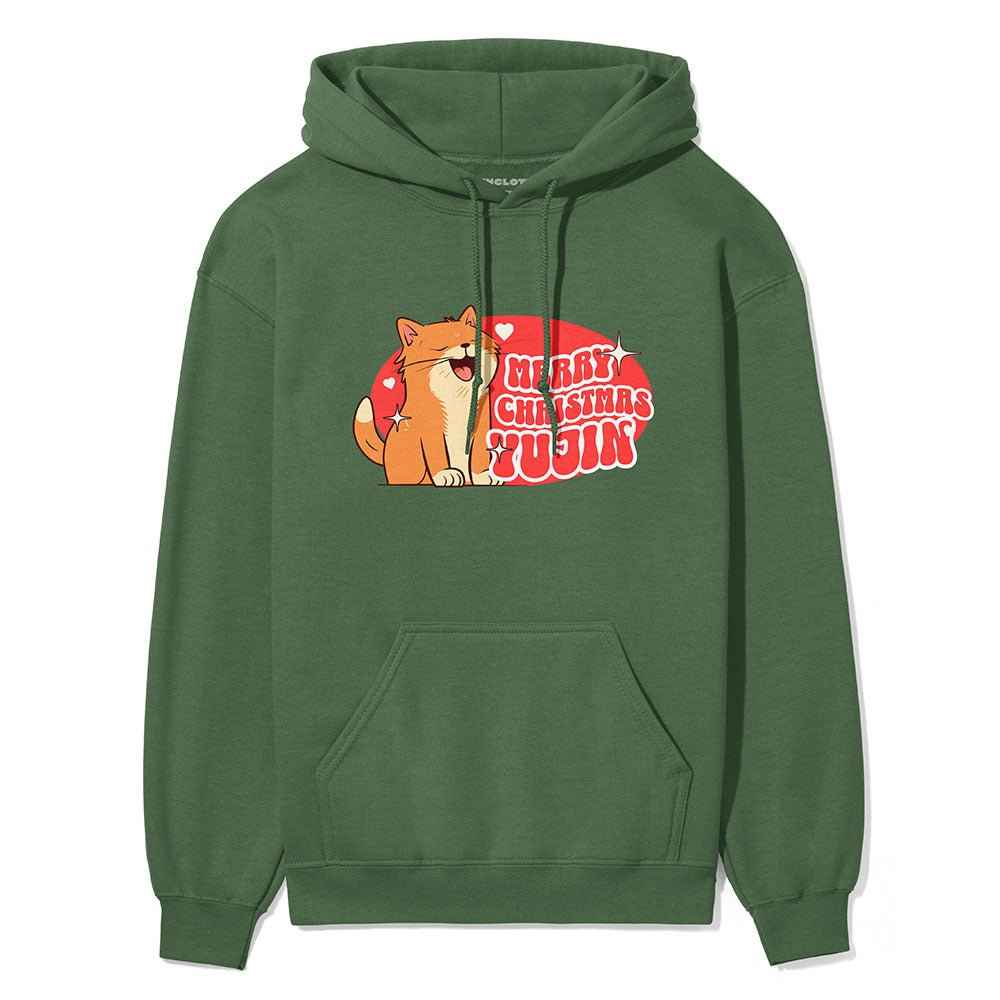 Merry Christmas Cat Hoodie