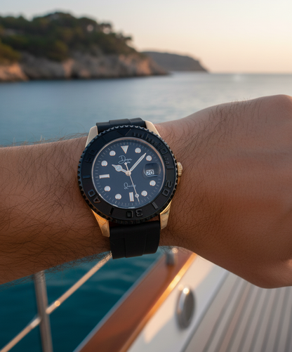 Minimalist Quartz Men's Watch - The Dark Night by Dapr