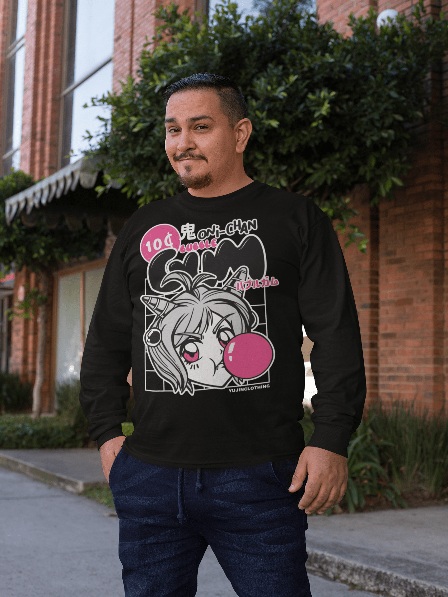 Oni - Chan Bubble Long Sleeve T-Shirt - Lolomo!