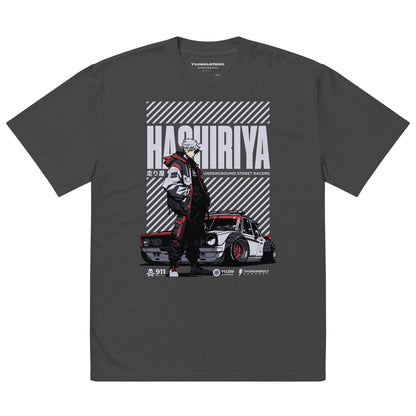 Hashiriya Oversized Faded Car T-Shirt