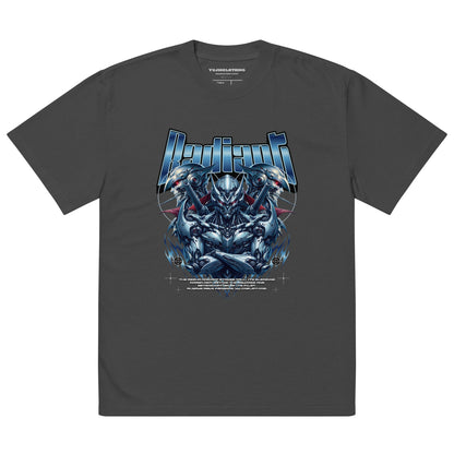 Camiseta descolorida de gran tamaño radiante