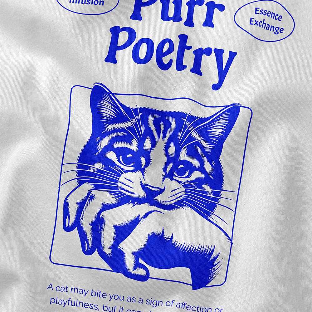Purr Poetry Cat T-Shirt