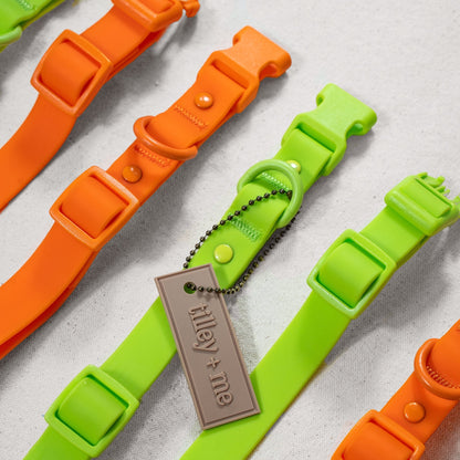 Collar de PVC para perros: resistente al agua, duradero y a los olores.