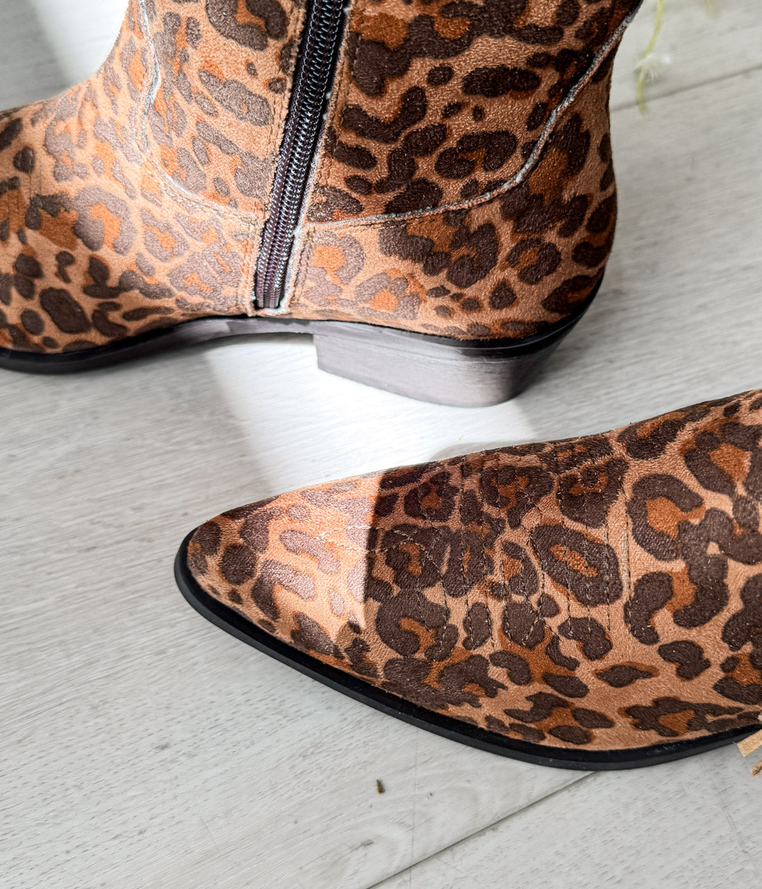 Rodeo Doll Fringe Boots in Leopard