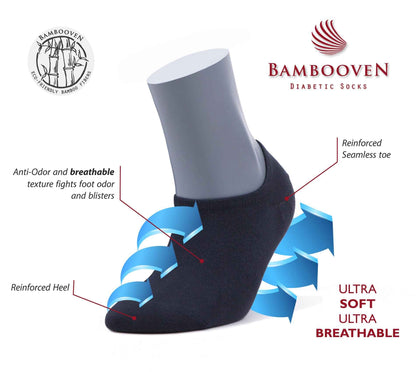 Men’s Bamboo No Show Socks 3-Pack - 444