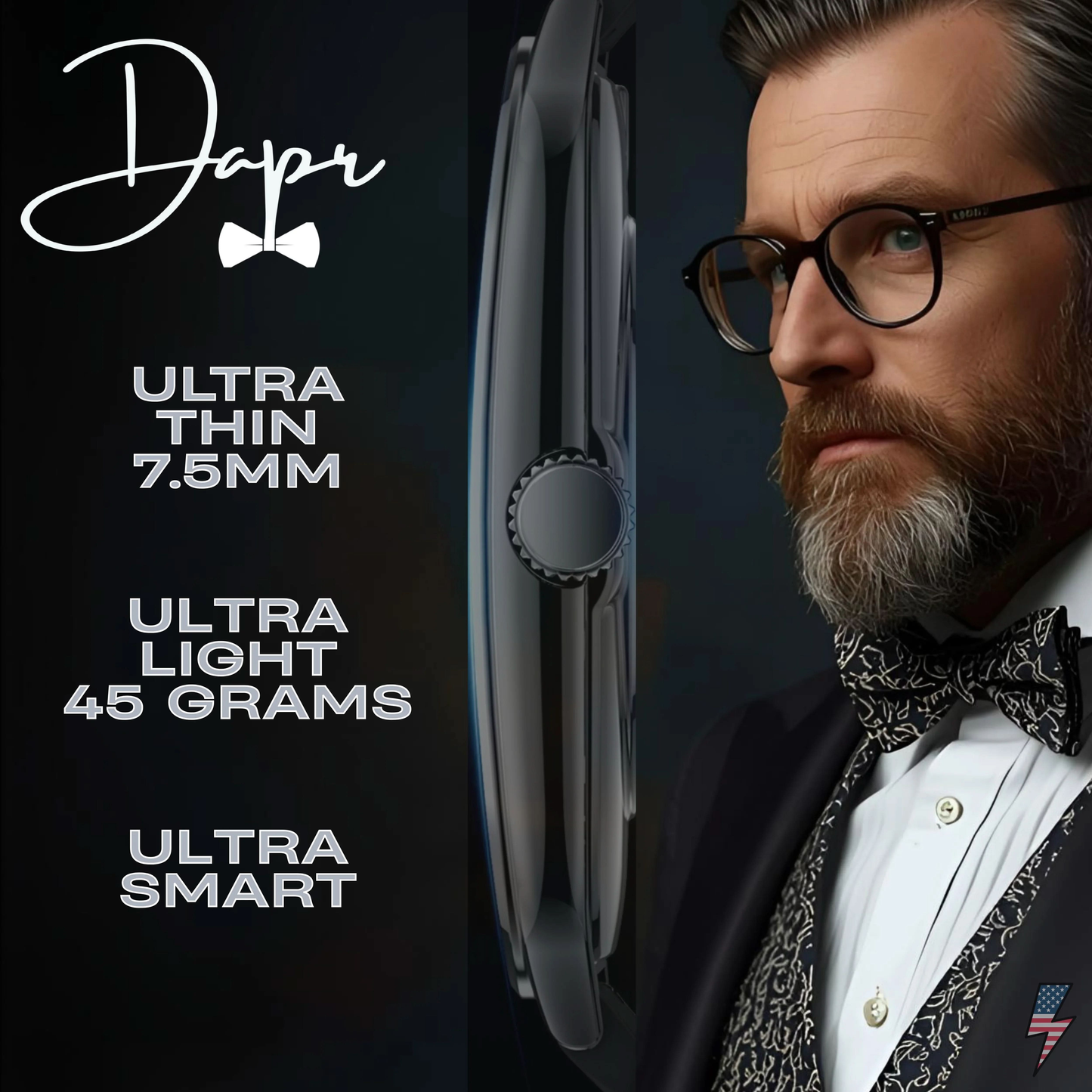 The Smartwatch for Men- Ultra Thin 7.5mm | Dapr Watches