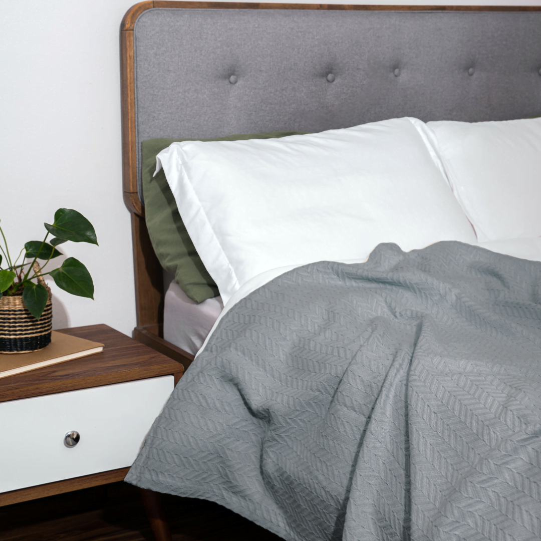 Herringbone Cotton Blanket - Lolomo!