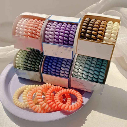 Spiral Hair Ties – No Breakage, No Crease, All-Day Hold