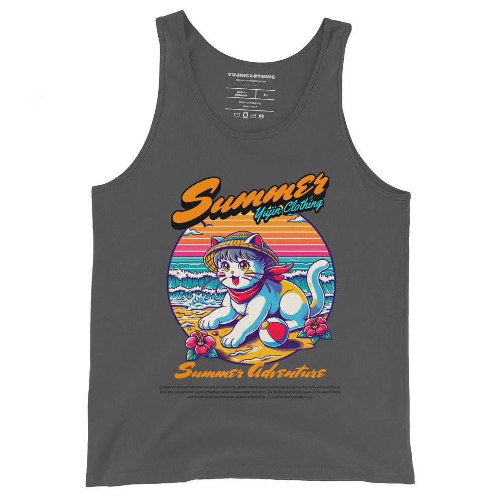 Summer Adventure Cat Tank Top - Lolomo!