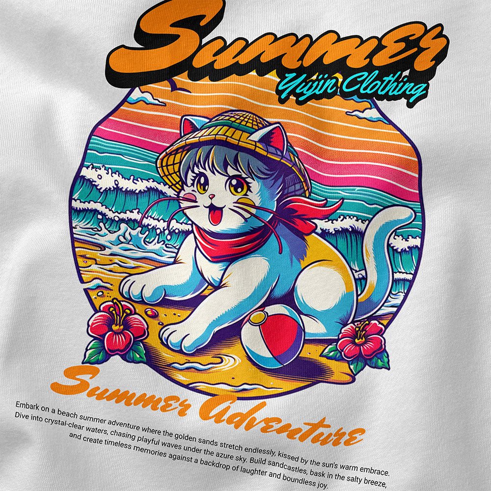 Summer Adventure Cat Tank Top - Lolomo!