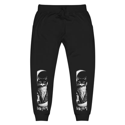 Pantalones deportivos de luna y gato