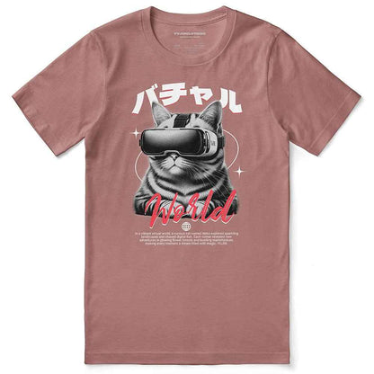 Virtual World Cat T-Shirt