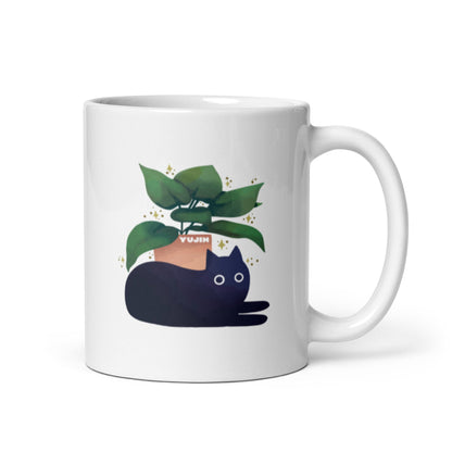 Taza de gato escalofriante