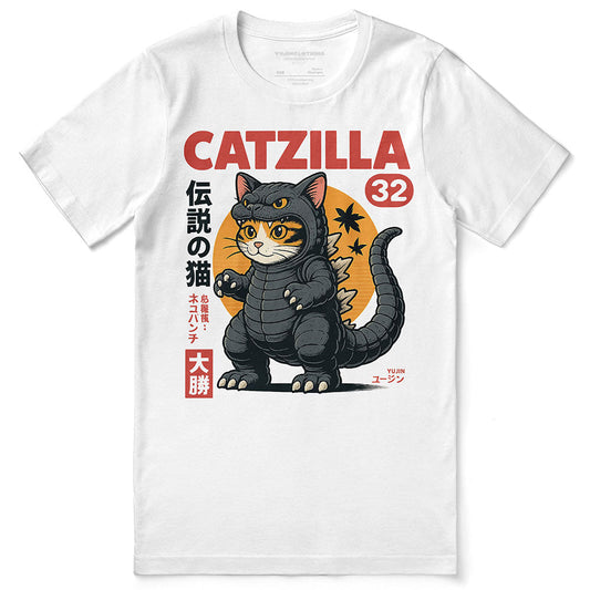 Camiseta del gato monstruo Catzilla