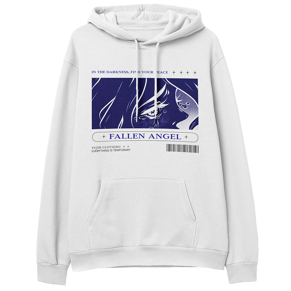 Sudadera con capucha de ángel caído