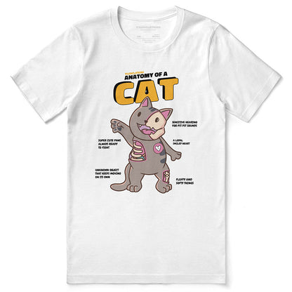 Camiseta de anatomía del gato