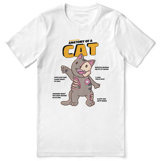 Camiseta de anatomía del gato