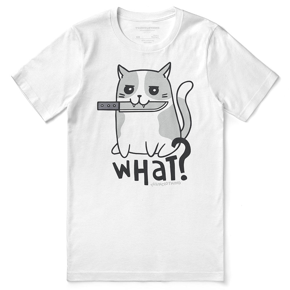 Camiseta de gato con malas intenciones